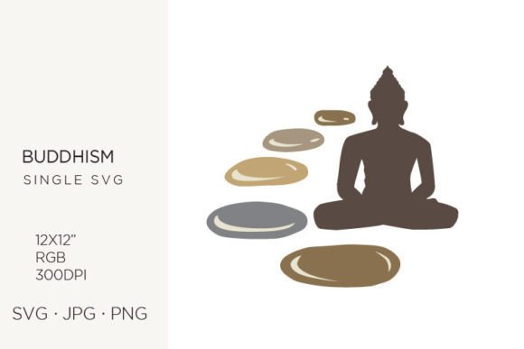 Bringing Serenity to Life with Buddha Surrounded by Zen Pebbles