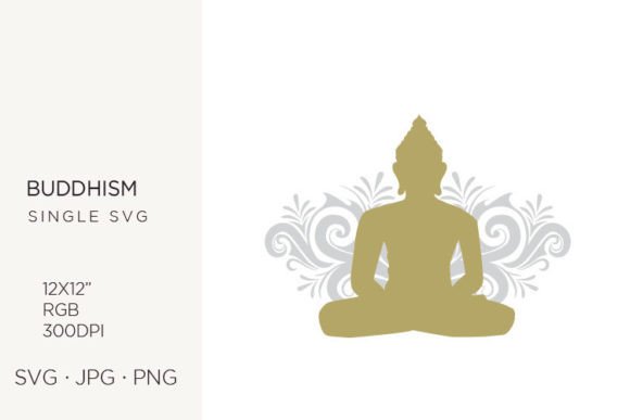 Bringing Serenity to Your Designs with Buddha Surrounded by Abstract Swirls
