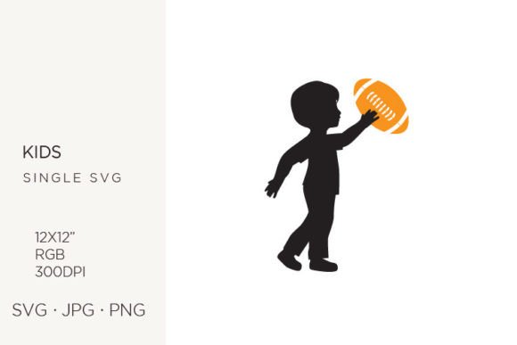 Integrating Boy with Huge Rugby Ball Vector Art into Professional Creative Workflows