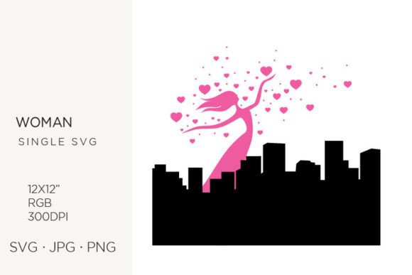 Urban Romance and Modern Design: The Creative Power of Dancing Lady, City and Hearts