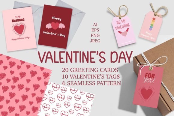 Valentine's Day Cards, Patterns & Tags Guide